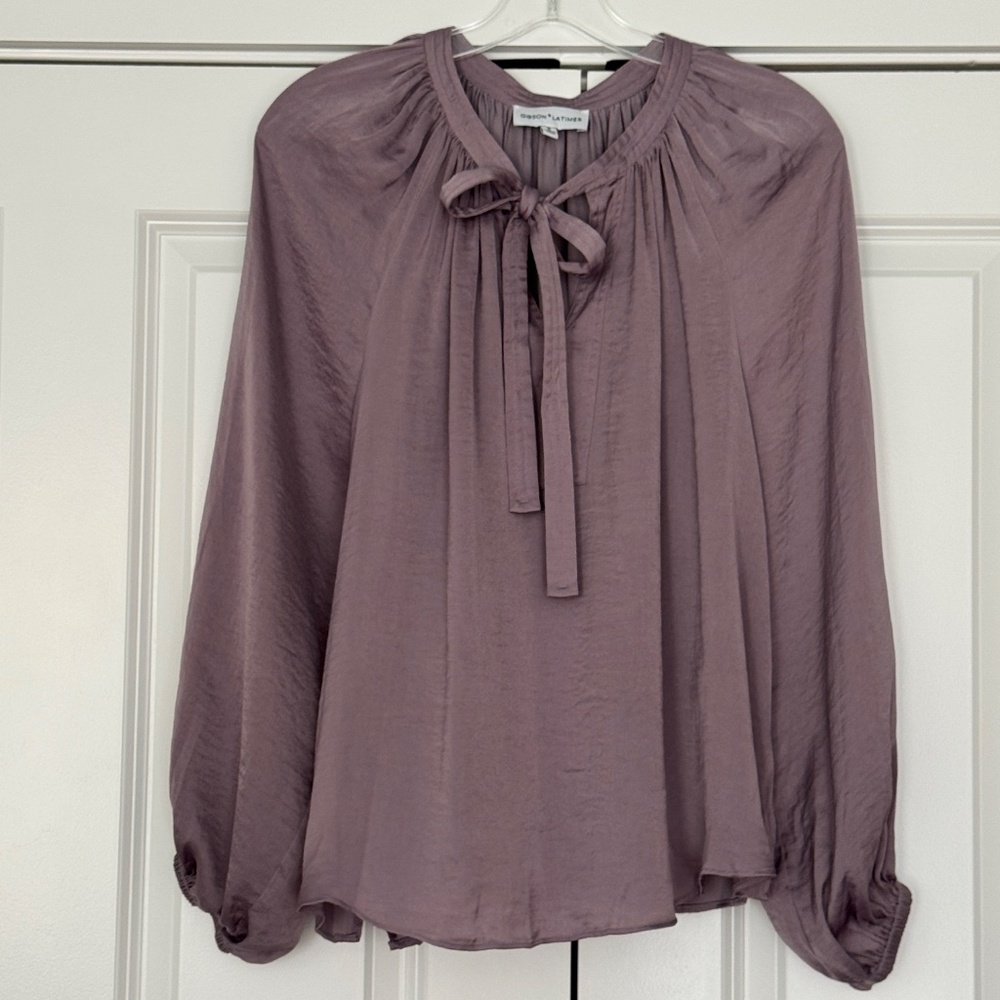 Purple Blouse by Gibson Latimer - Like New